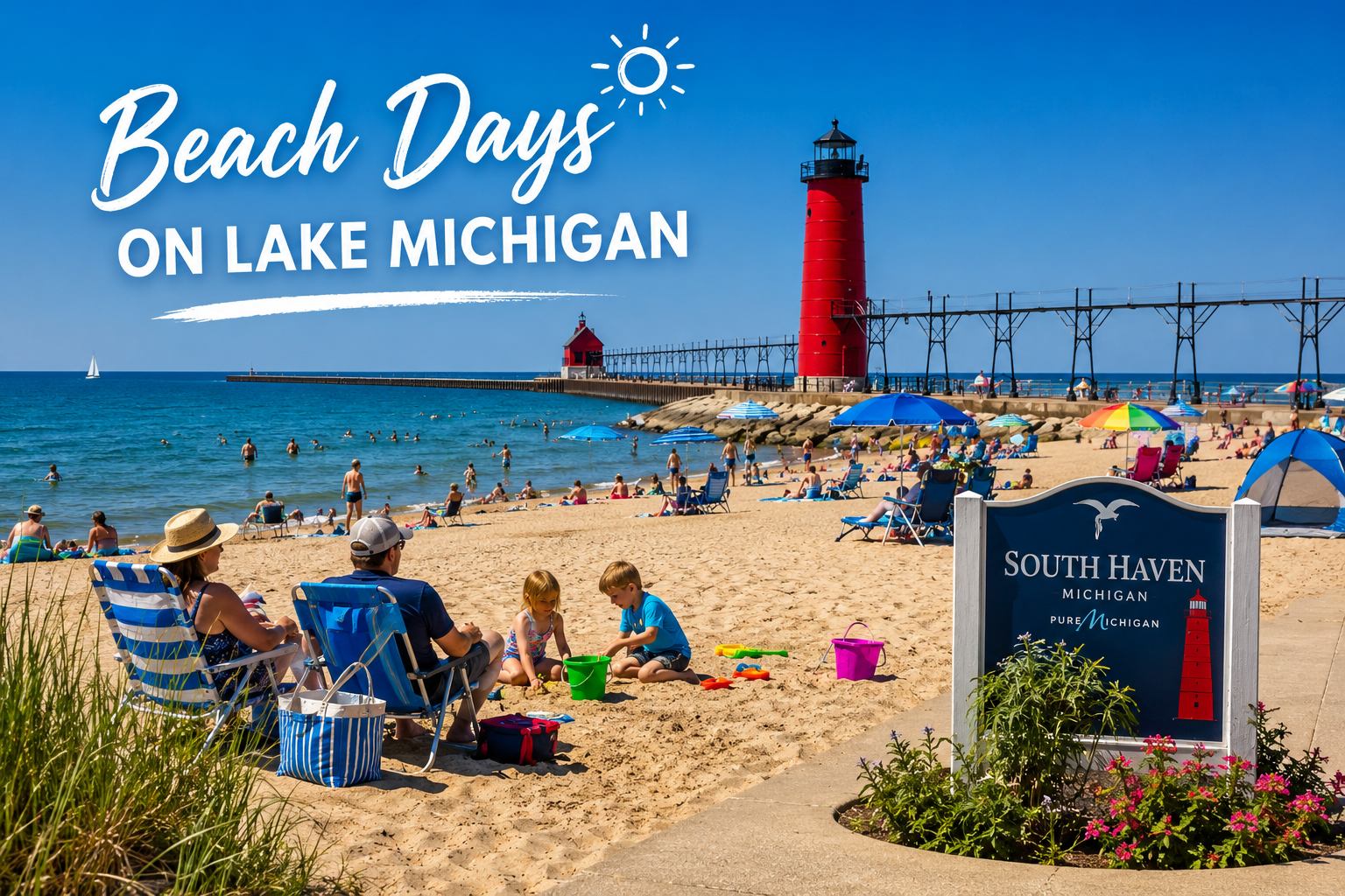 South Haven Beaches Near Jellystone Park South Haven beach near Jellystone Park South Haven